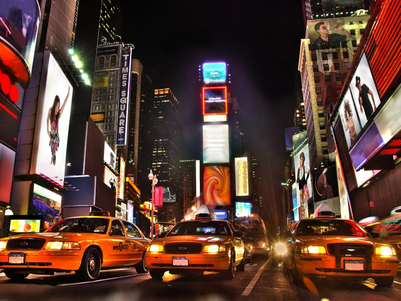 Woman looking out window of car